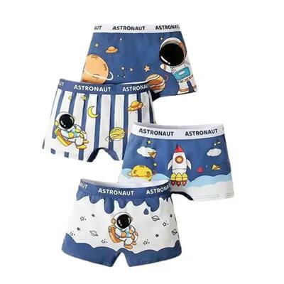 4Pcs/Lot Boy Cotton Underwear Boxer Kids Children Panties 2