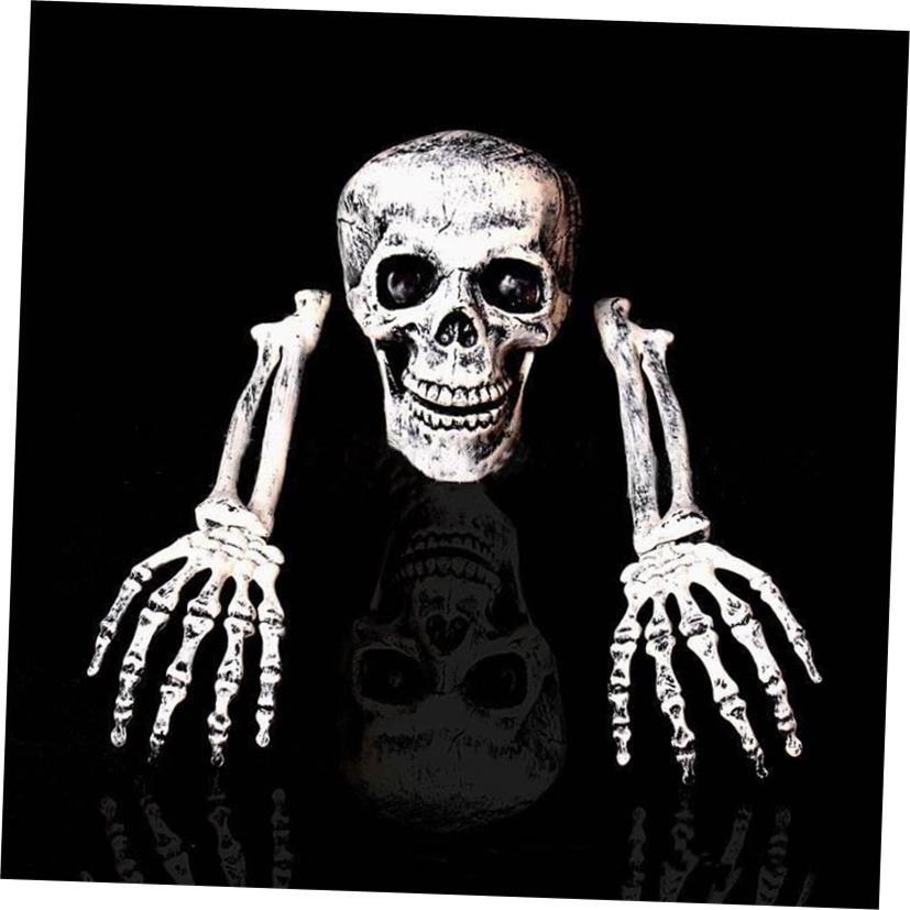 Halloween skull Garden Skull three-piece skull set骷髅头摆件