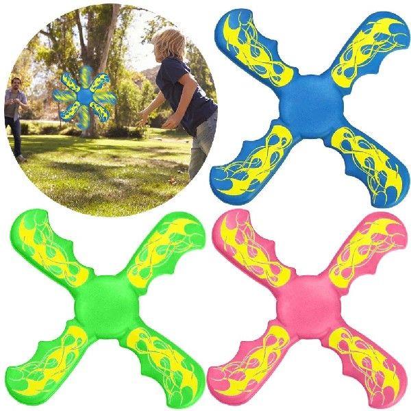 3 Bladed Boomerang Interactive Flying Discs Funny Boomerang