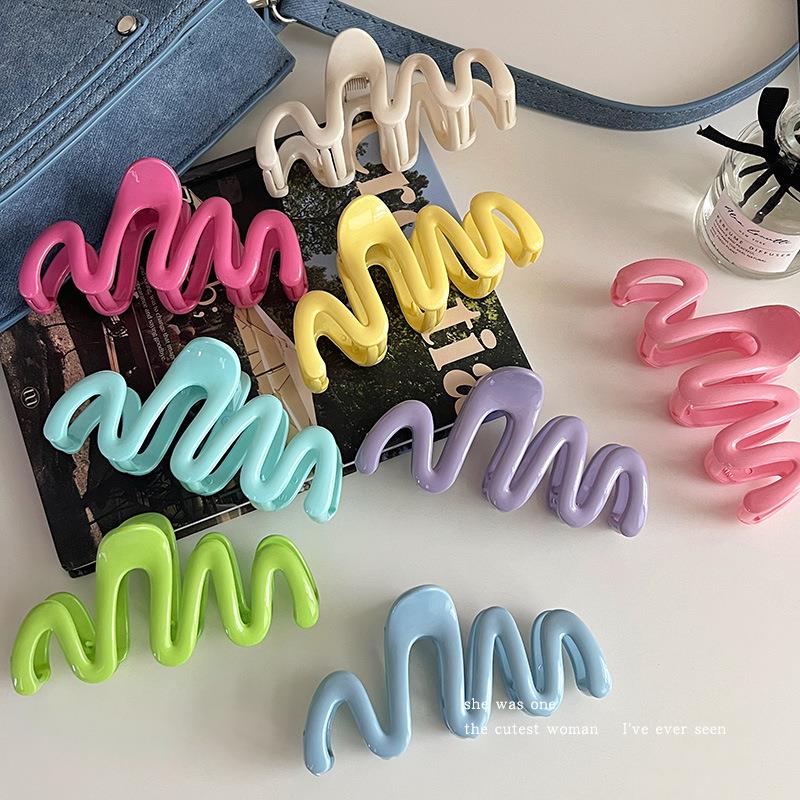 Colorful Wave Claw Shark Hair Clip Hair Accessories