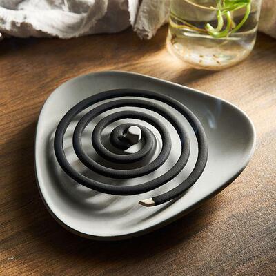 sandalwood seat bedroom floor mosquito coil tray cement tray