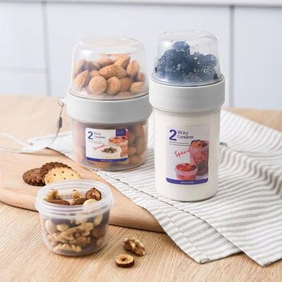 Double-layer Fresh-keeping Box Yogurt Nut Container Portable