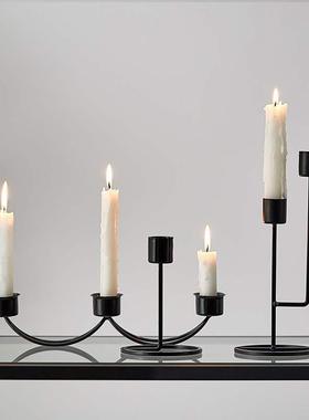 nordic candlelight dinner prop candlestick candle holder