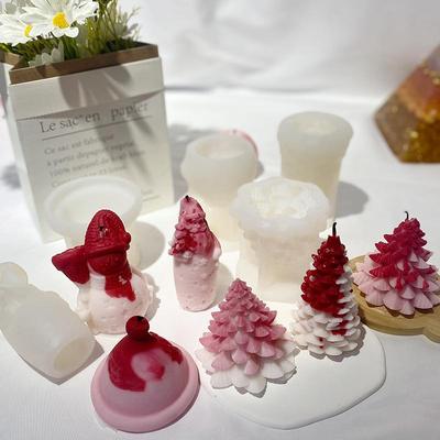 Christmas tree scented candle silicone mold diy mold蜡烛模具