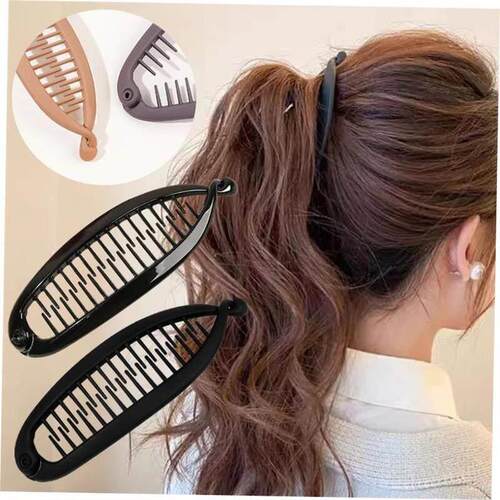 Matte Fish Shaped Hairpin Ponytail Banana Hair Clip Headband