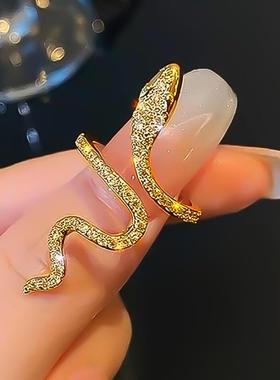 Snake ring for a women Rings微镶锆石缠绕小蛇戒指女时尚戒指