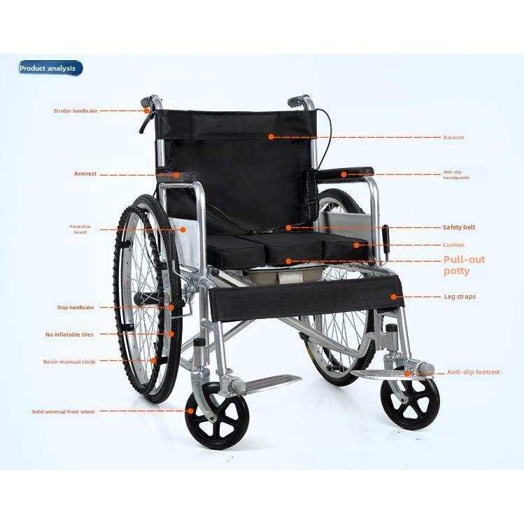 Wheelchair with the old man portable car for the disabled