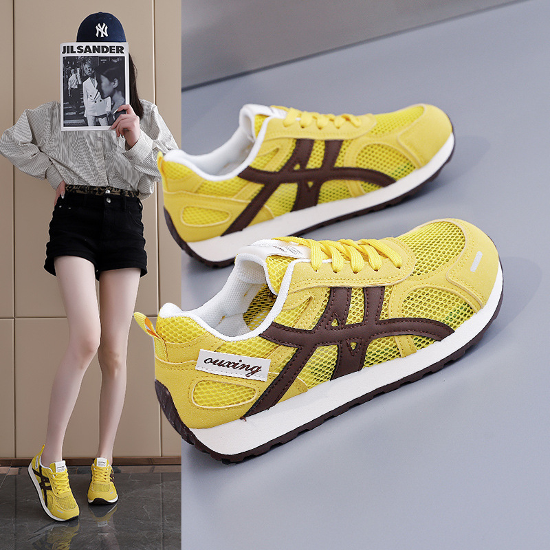 2025新款透气厚底复古帆布鞋