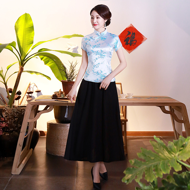 20春夏季新款短款旗袍上