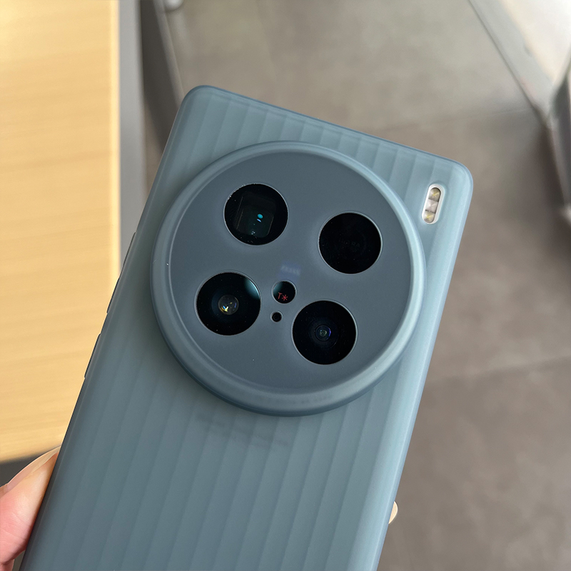 适用于x100ultra手机壳vivo行李箱波纹款软壳磨砂轻薄简约经典防摔全包镜头圆弧边透色保护壳