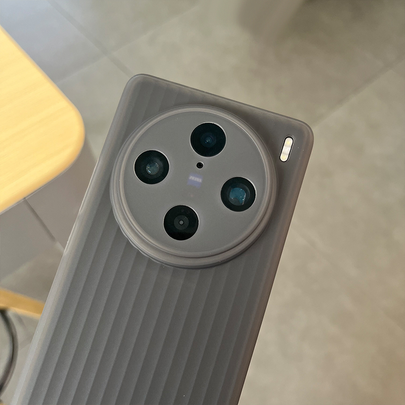 适用于x100pro手机壳vivo行李箱波纹款软壳x100磨砂轻薄简约经典防摔全包镜头圆弧边透色保护壳