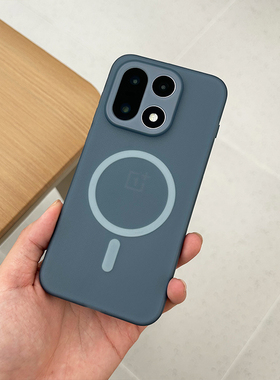 适用一加15手机壳Magsafe磁吸纹理防滑壳车载磁吸支架简约全包软壳保护套OnePlus