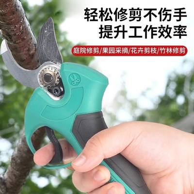 大艺款电动剪刀果树修枝剪充电式电剪刀锂电园林专用剪树枝电剪子