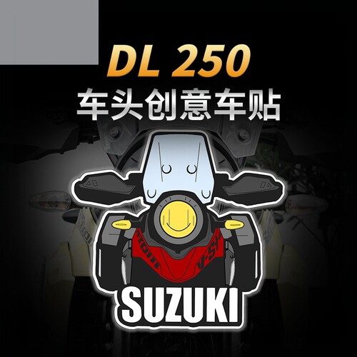 适用豪爵铃木DL250车头装饰贴纸