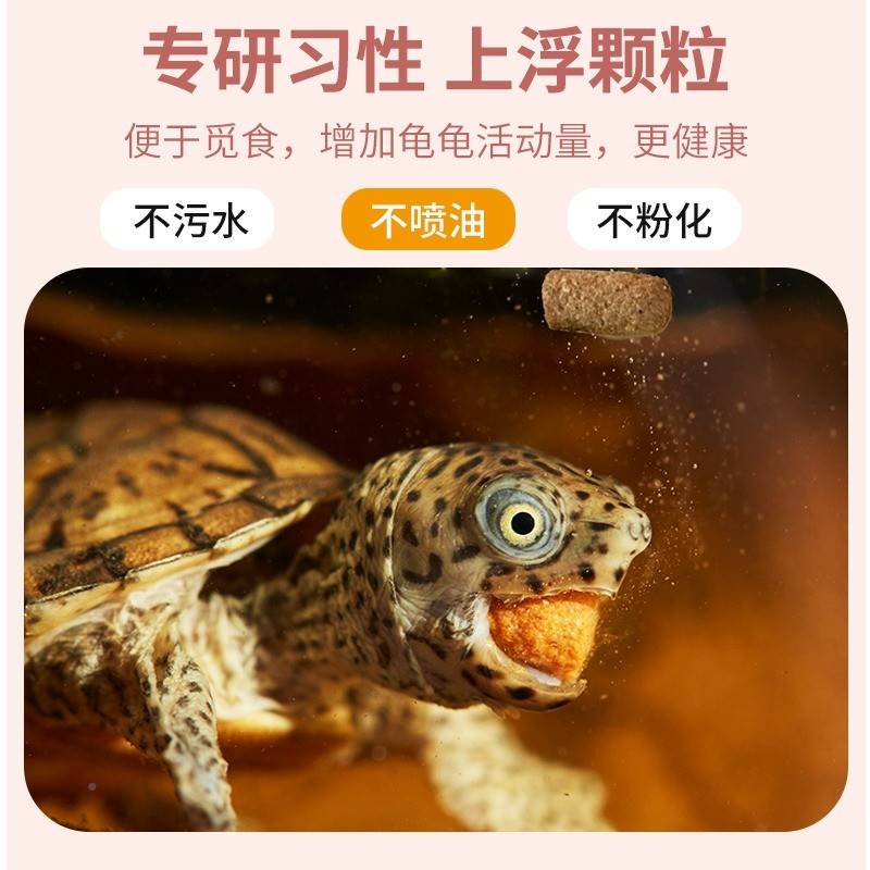 龟育饲归繁钙育补龟粮用乌龟肠料58637巴西食草物龟成调体水龟通