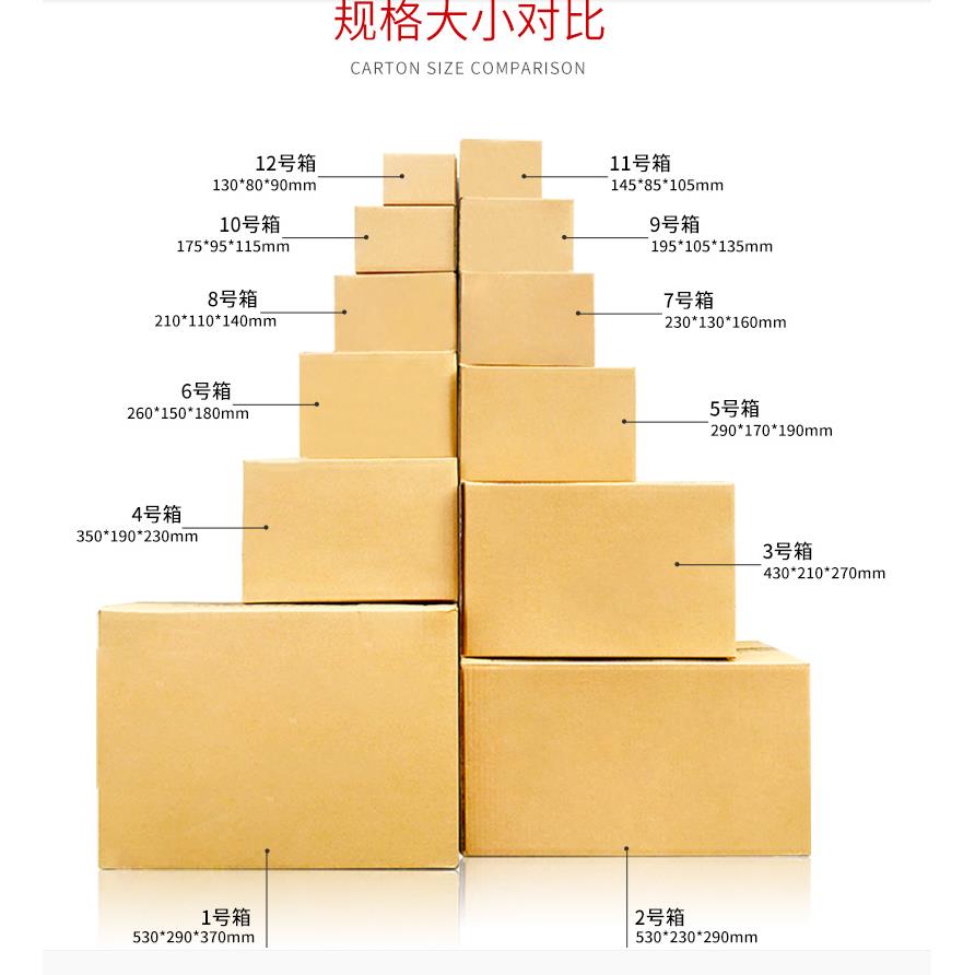 宝快纸箱批1号2GRE号号递4号号6号7发号5淘号8号号9号10号121纸1