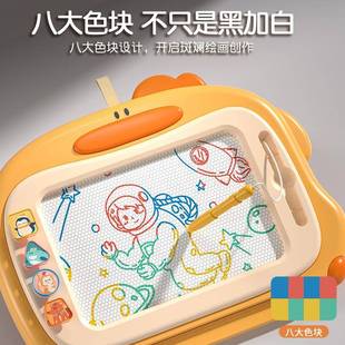 画板儿33485童板用幼儿字磁鸦3性写可一岁擦宝2涂力涂宝鸦家玩磁