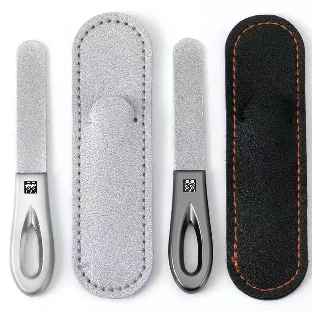 德国DOUBLEDELI不锈钢指甲锉打磨条锉刀磨指甲条美甲双面磨砂美甲