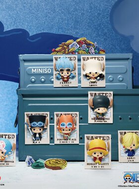 新品MINISO名创优品海贼王系列乔巴变装秀立体冰箱贴盲盒潮玩礼物