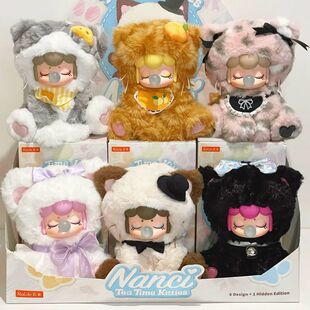 现货 Rolife若来Nanci囡茜下午茶喵喵系列搪胶盲盒潮玩手办摆件