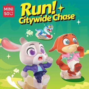 MINISO名创优品迪士尼疯狂动物城Run！全城追击系列盲盒潮玩礼物