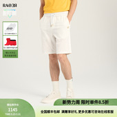 夏季 舒适白色立体提花休闲短裤 新款 男士 五分裤 RARE威雅男裤