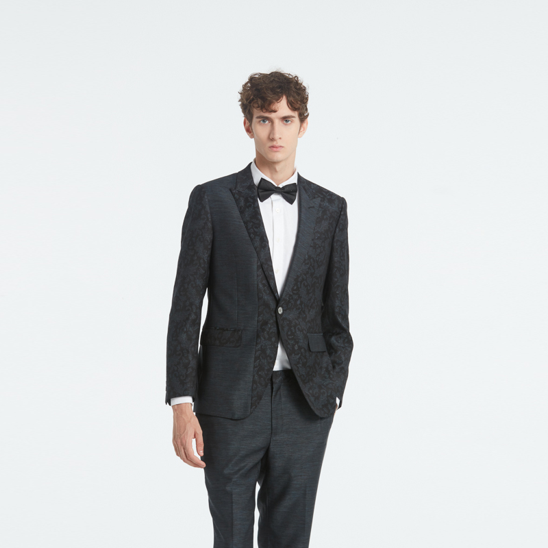 威雅西装外套RARE不对称拼接提花