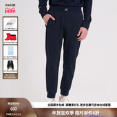 秋冬休闲运动裤 男士 裤 RARE威雅男裤 子藏青色收脚卫裤