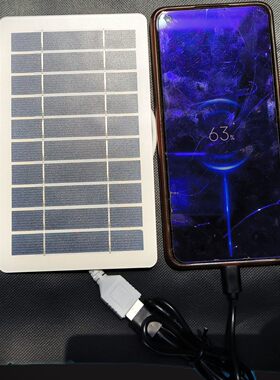 户外柔性太阳能板USB接口带线