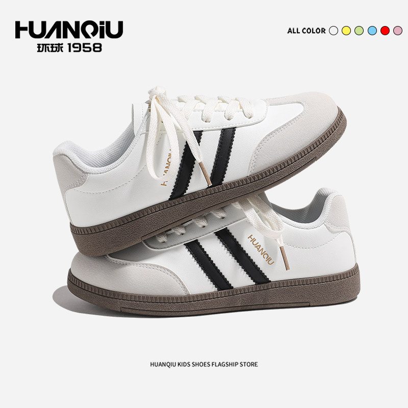 环球德训鞋女款2025新款秋季爆款休闲运动板鞋百搭小白鞋阿甘女鞋