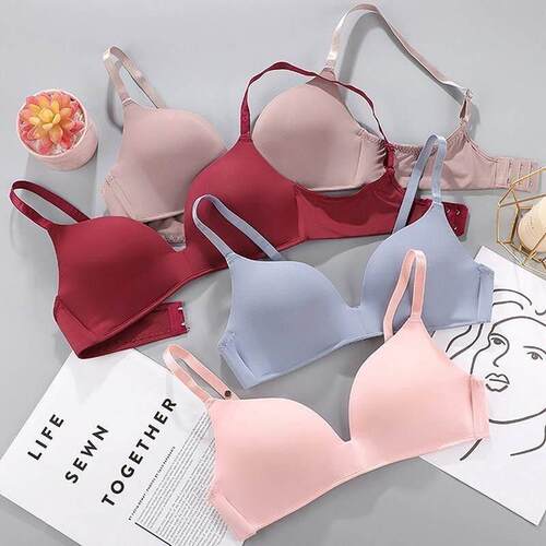 ladies Seamless Bras for Women Push Up Bra No Wire Brassiere
