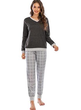Pajamas set Sleepwear Women pyjamas ladies Loose tops+pants