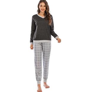 Pajamas set Sleepwear Women pyjamas ladies Loose tops+pants