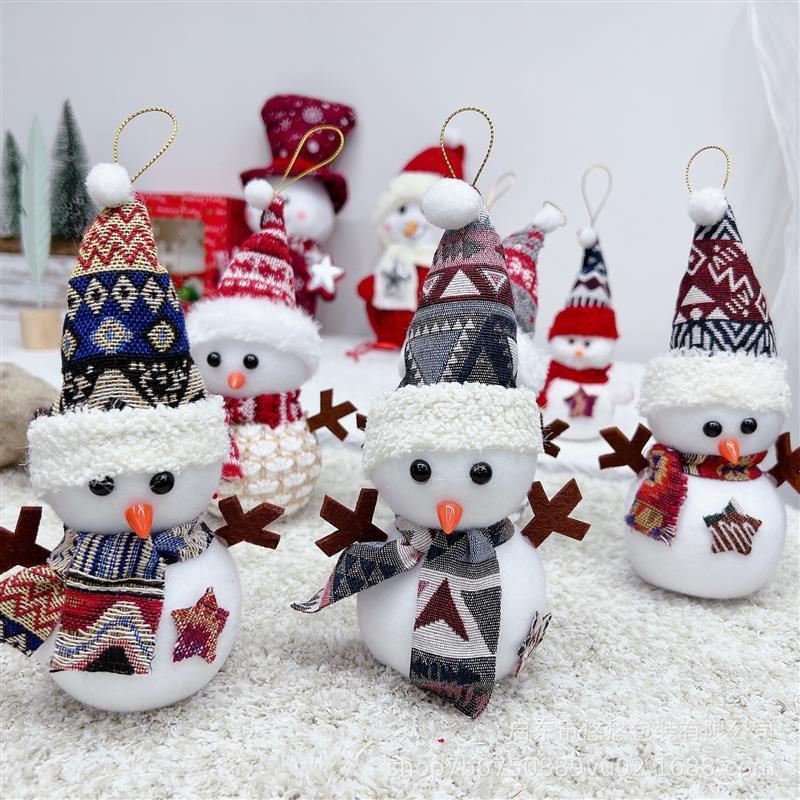 Christmas Doll hat Snowman Doll christmastree Plush ornament