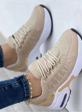 休闲运动鞋坡跟网面女鞋Sneakers women sport shoes big size 43