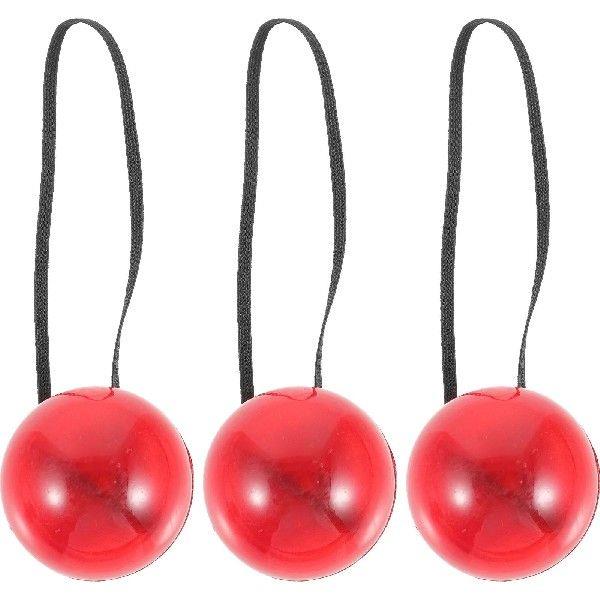 3 Pcs Clothing Clown Nose Child Mens Toy Neon Plastic