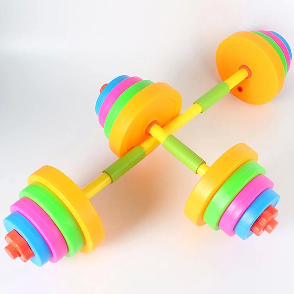 Children Dumbbell Toy Plastic Dumbbell Kids Kindergarten Arm