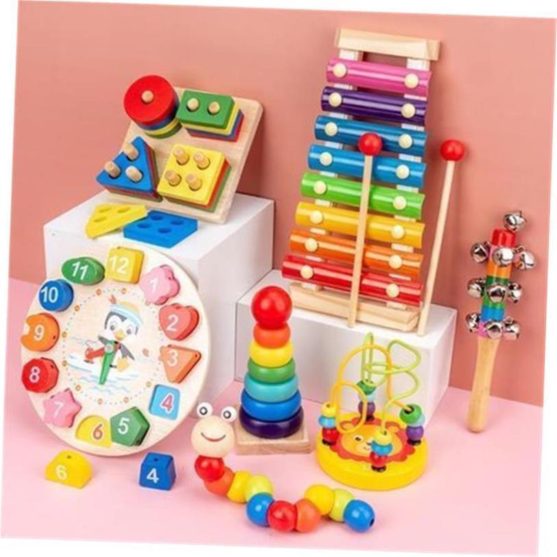 Montessori Educational Toys for Kids Wooden Baby Developmen