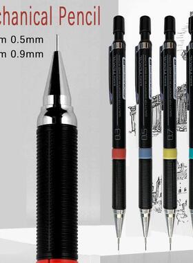 Mechanical Pencil with Refill Rods Set 0.3mm 0.5mm 0.7mm 0.9