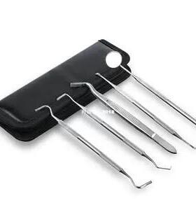 5pcs Teeth Scraper Waxing Carving Kit Dental Lab Tools Equip