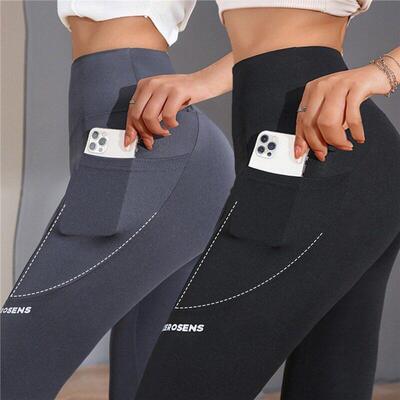 Seamless Leggings With Pocket Women Soft Workout Tights Fitn