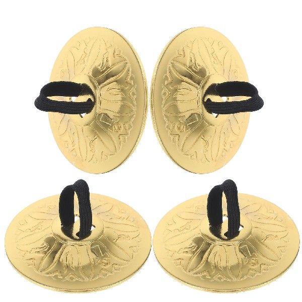 2 Pairs Belly Dancing Finger Cymbal Cymbals Musical
