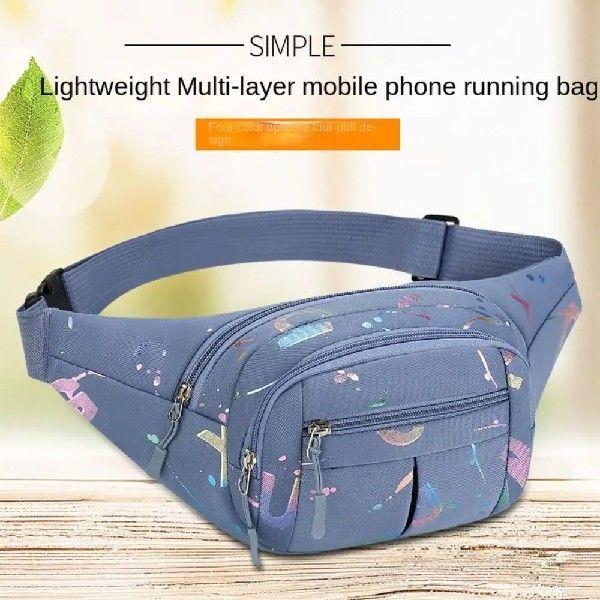 Multiple Compartments Women Sport Waist Bags Running Chest