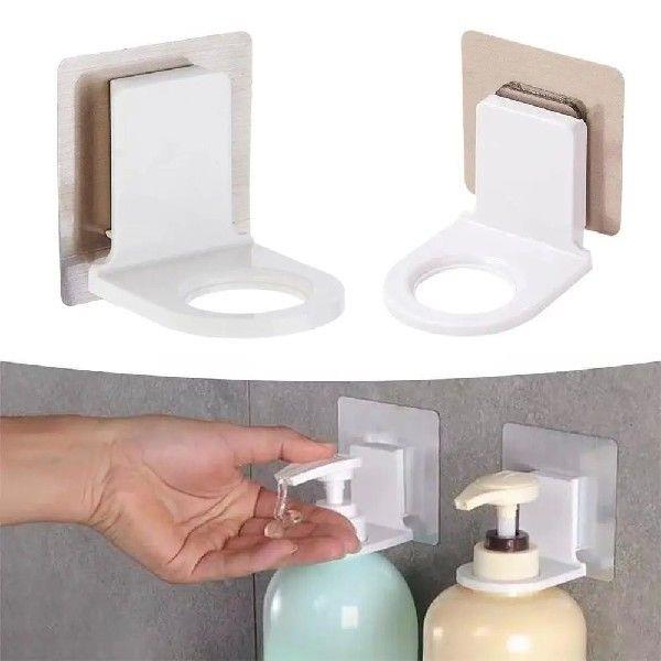 Adjustable Dispenser Bottle Holder Wall Mounted Adhesive