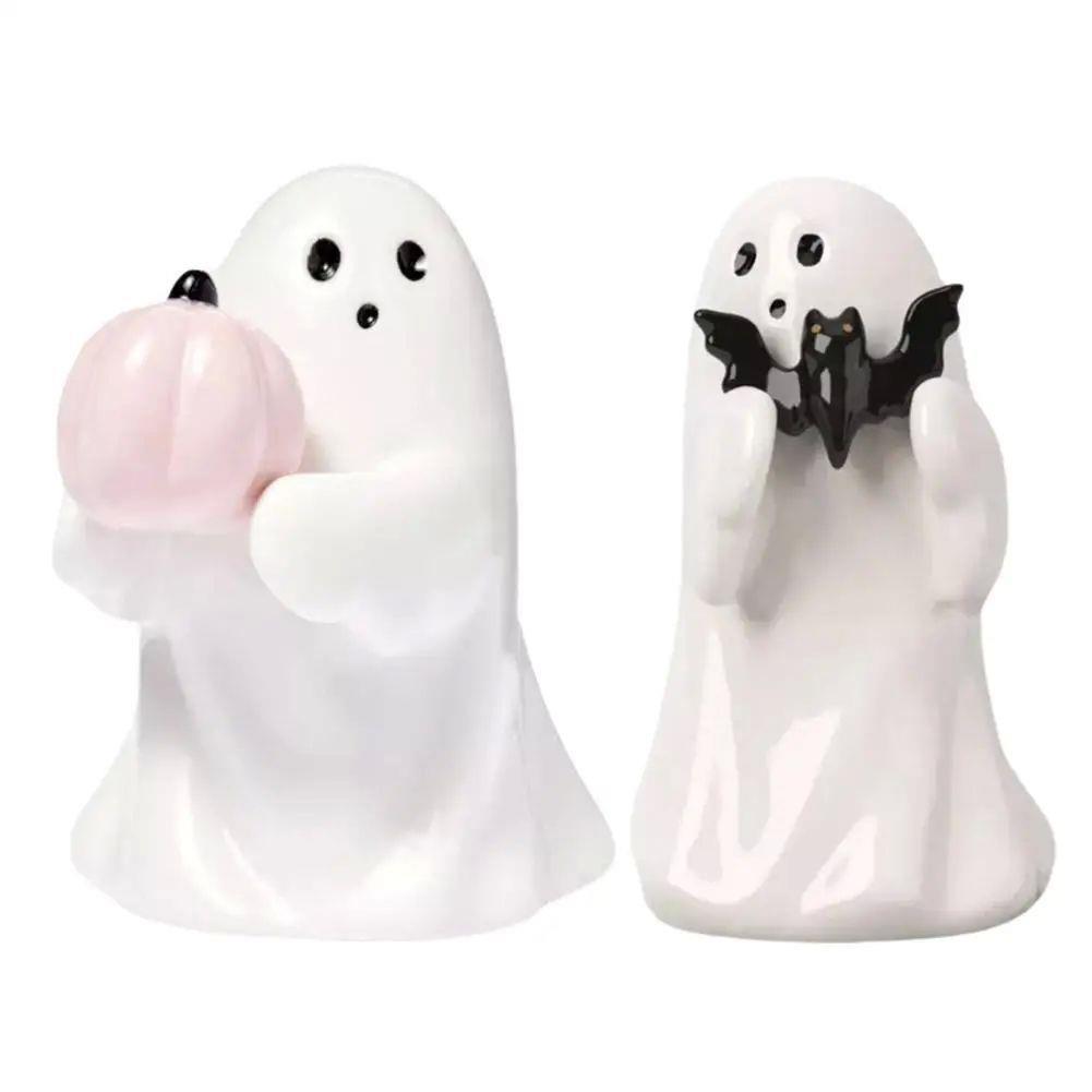 Ghost Hugging Pumpkin Statue Cute Halloween Statue Spooky Ha