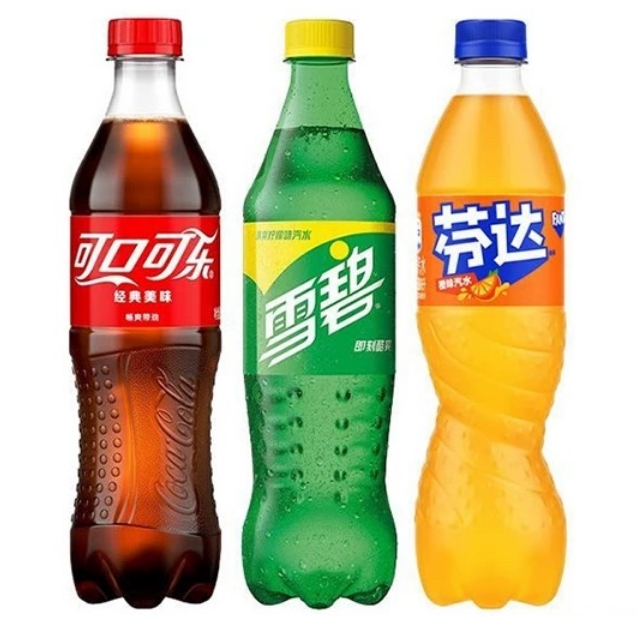 可口可乐雪碧芬达汽水碳酸饮料畅爽经典瓶装500ml多规格