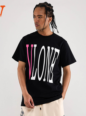 VLONEStaple Hoodle 经典粉色大Logo短袖T恤 情侣款