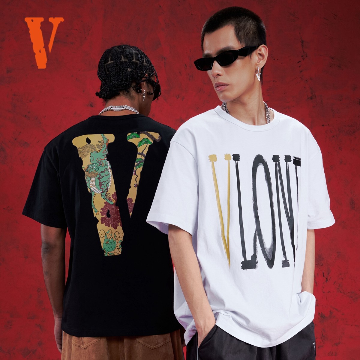 VLONE 马年限定「松莲麟阜」水墨书意 大LOGO印花圆领T恤男女同款,男装,T恤,淘宝优惠券,粉丝福利购,淘宝优惠卷