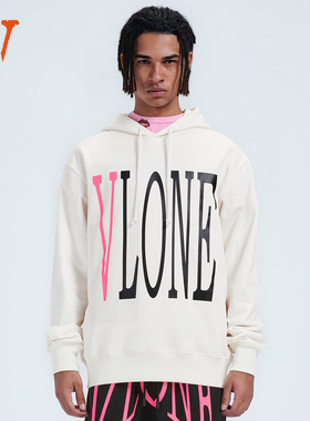 VLONE Staple Hoodle 经典粉色大Logo连帽卫衣 情侣款