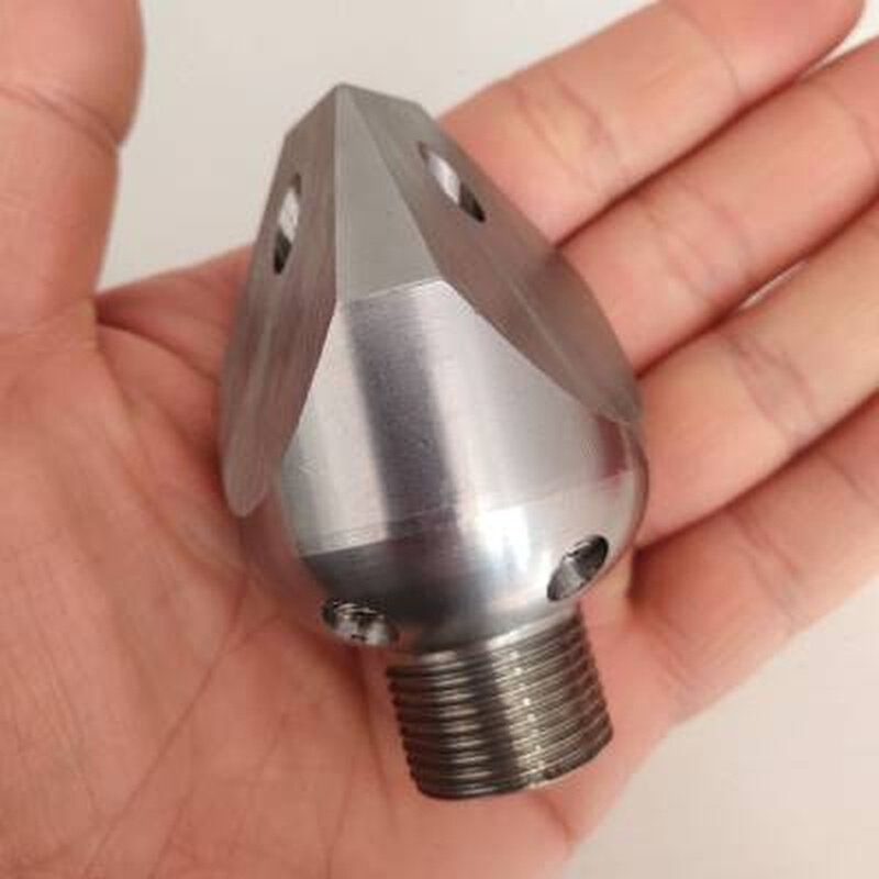 高压喷头小穿刺不锈钢疏通清洗车机配件水雷疏通下水道水老鼠喷头